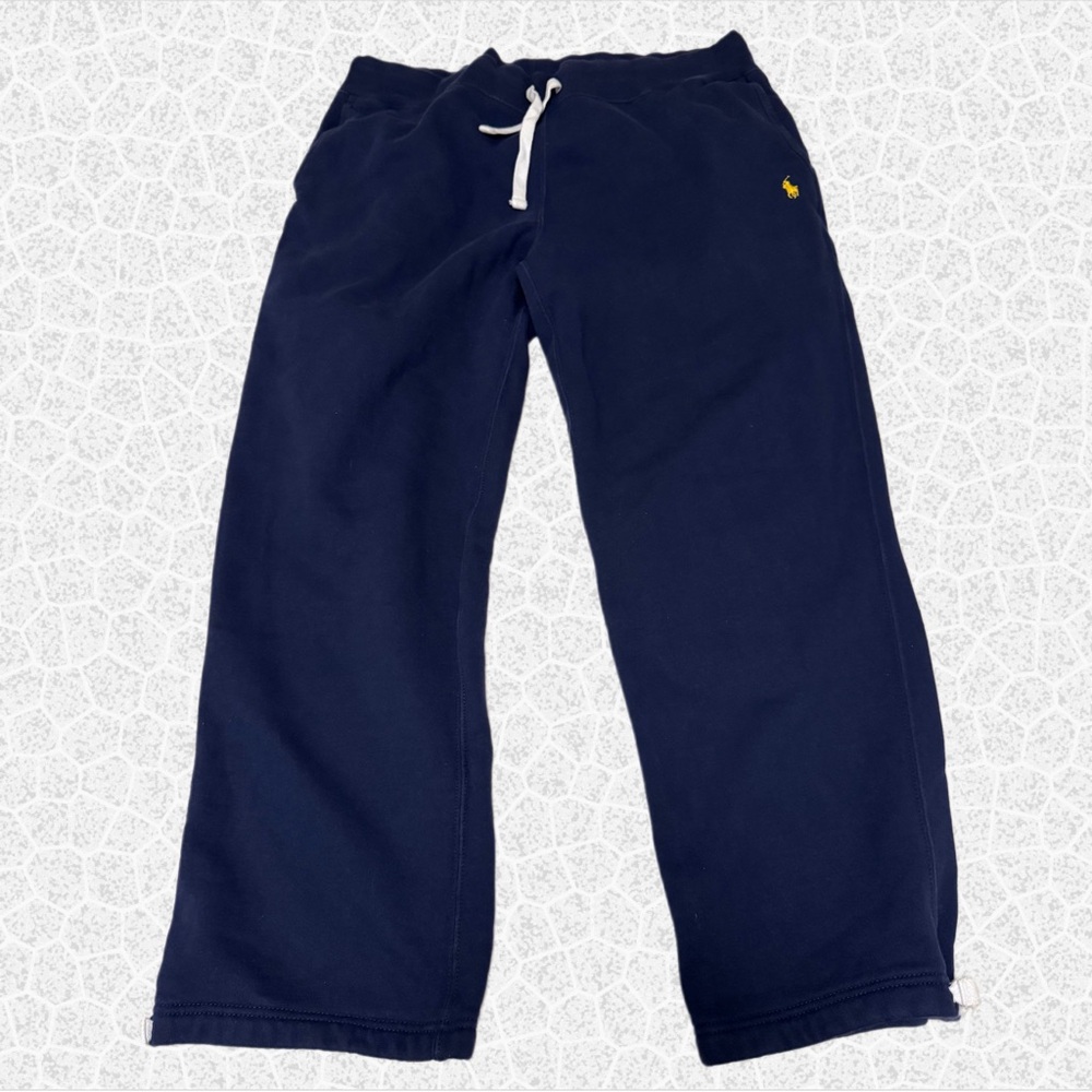 Ralph Lauren Wide Leg Navy Blue Joggers | Size XL